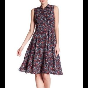 Nanette lepore chic floral chiffon dress